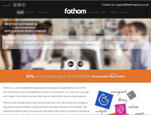Tablet Screenshot of fathomgroup.co.uk